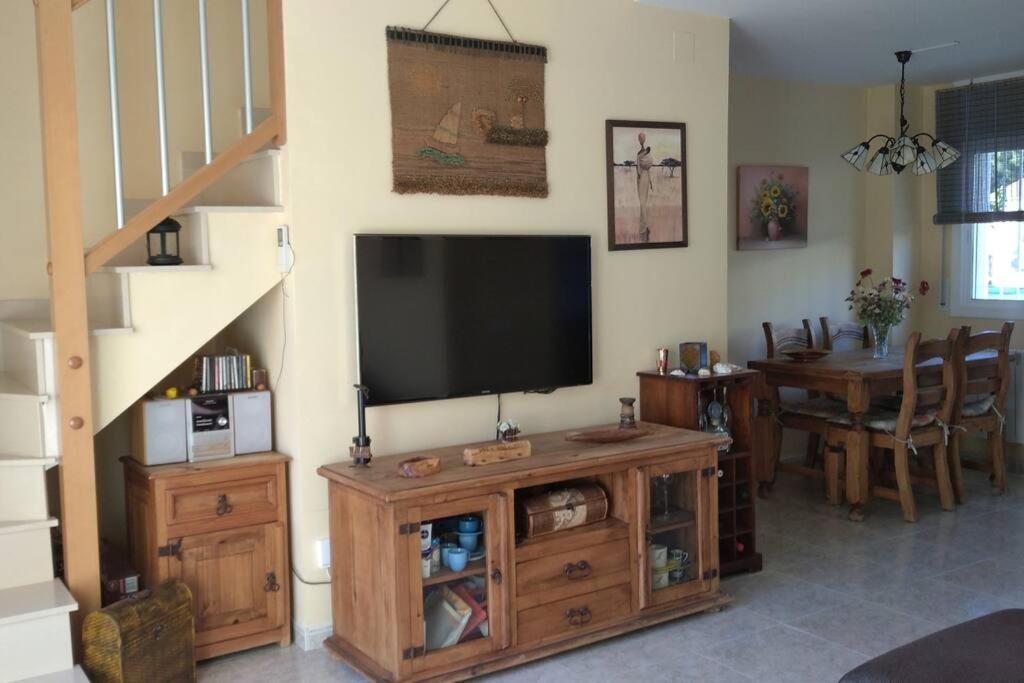 Pobla de Montornés Fantastica Casa Con Piscina Y Playa ,Torredembarra-Tarragona 빌라 외부 사진